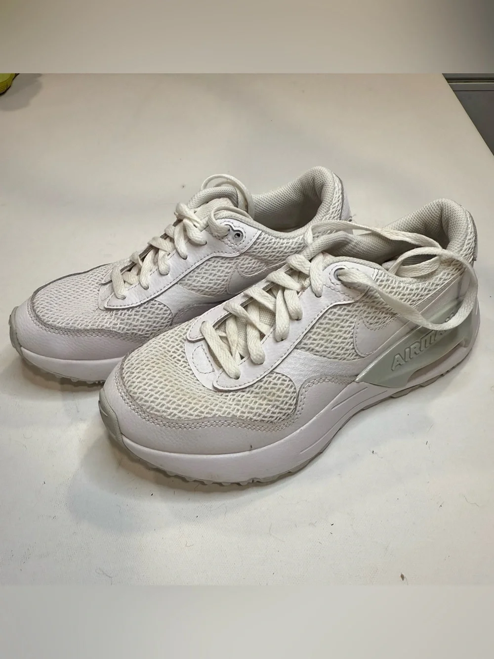 Nike Women's White Mesh Lace-Up Sneakers